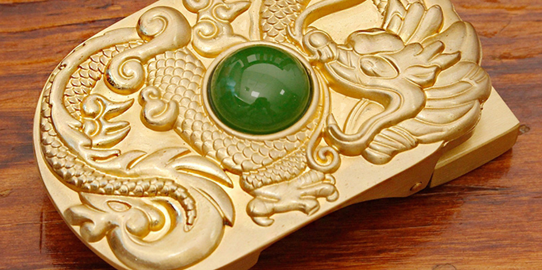 腰带扣头--铜制雕刻