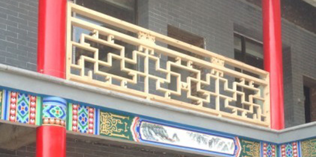 家装仿古镂空楼梯凭栏