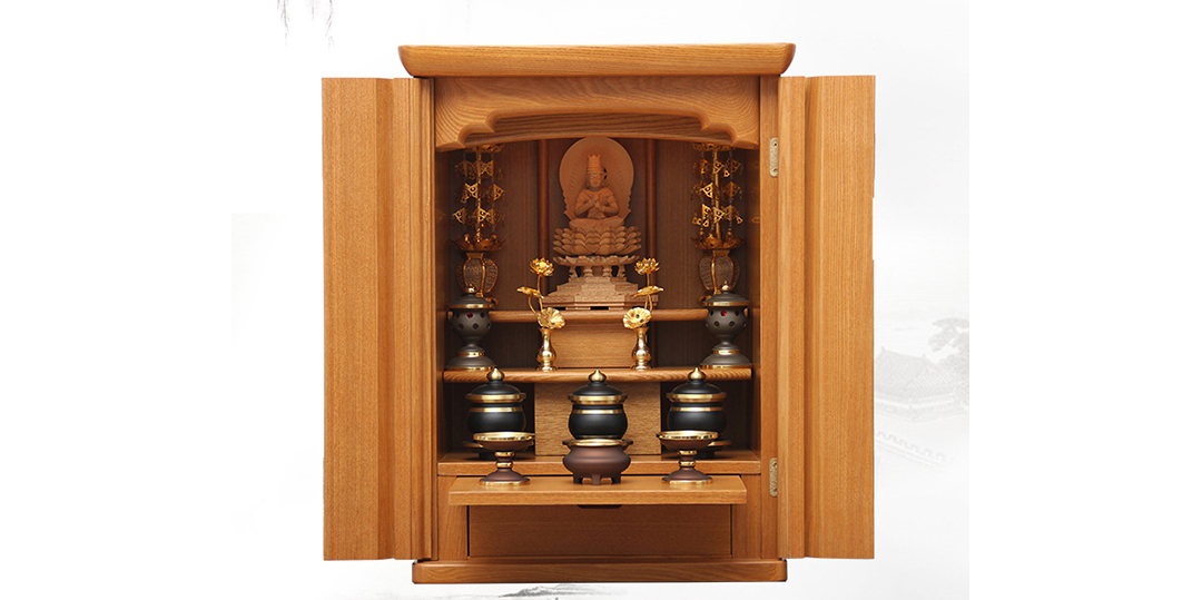 家装佛龛财神爷菩萨供奉供台